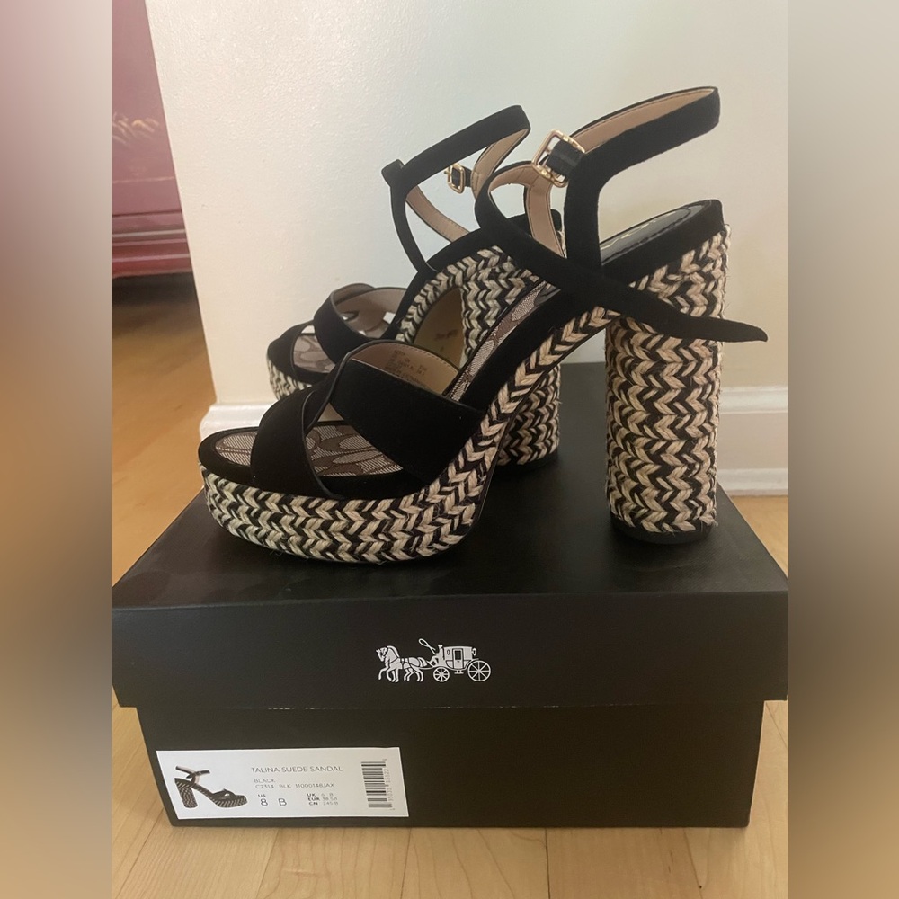 COACH Talina platform sandals.